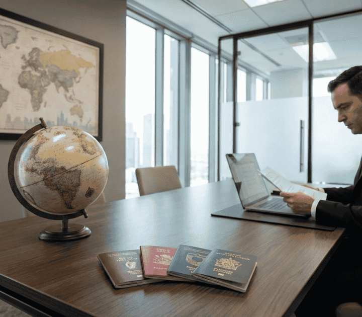 Dual passports representing the World’s Best Citizenship combo enabling global mobility and strategic freedom through citizenship by investment and second passport