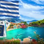 Greek flag fluttering over a modern building symbolizing Greece golden visa changes 2026 for citizenship by investment and second passport applicants