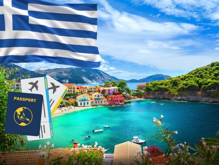 Greek flag fluttering over a modern building symbolizing Greece golden visa changes 2026 for citizenship by investment and second passport applicants