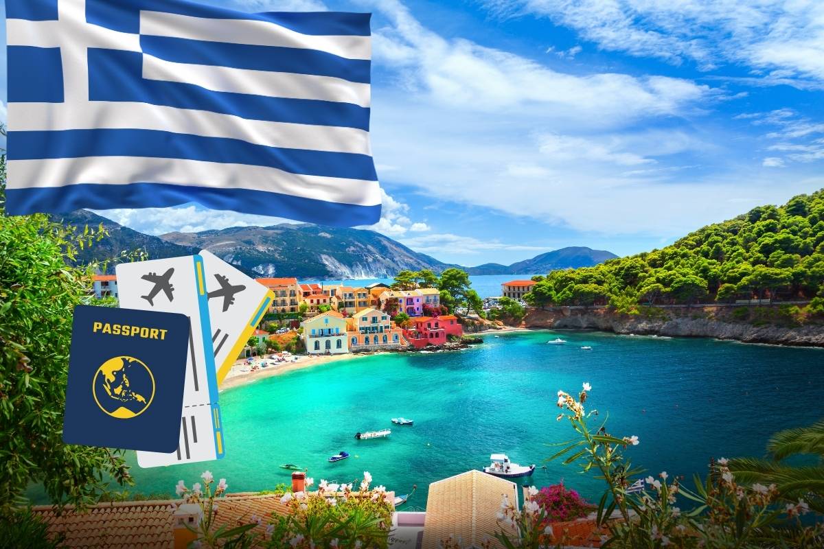 Greek flag fluttering over a modern building symbolizing Greece golden visa changes 2026 for citizenship by investment and second passport applicants